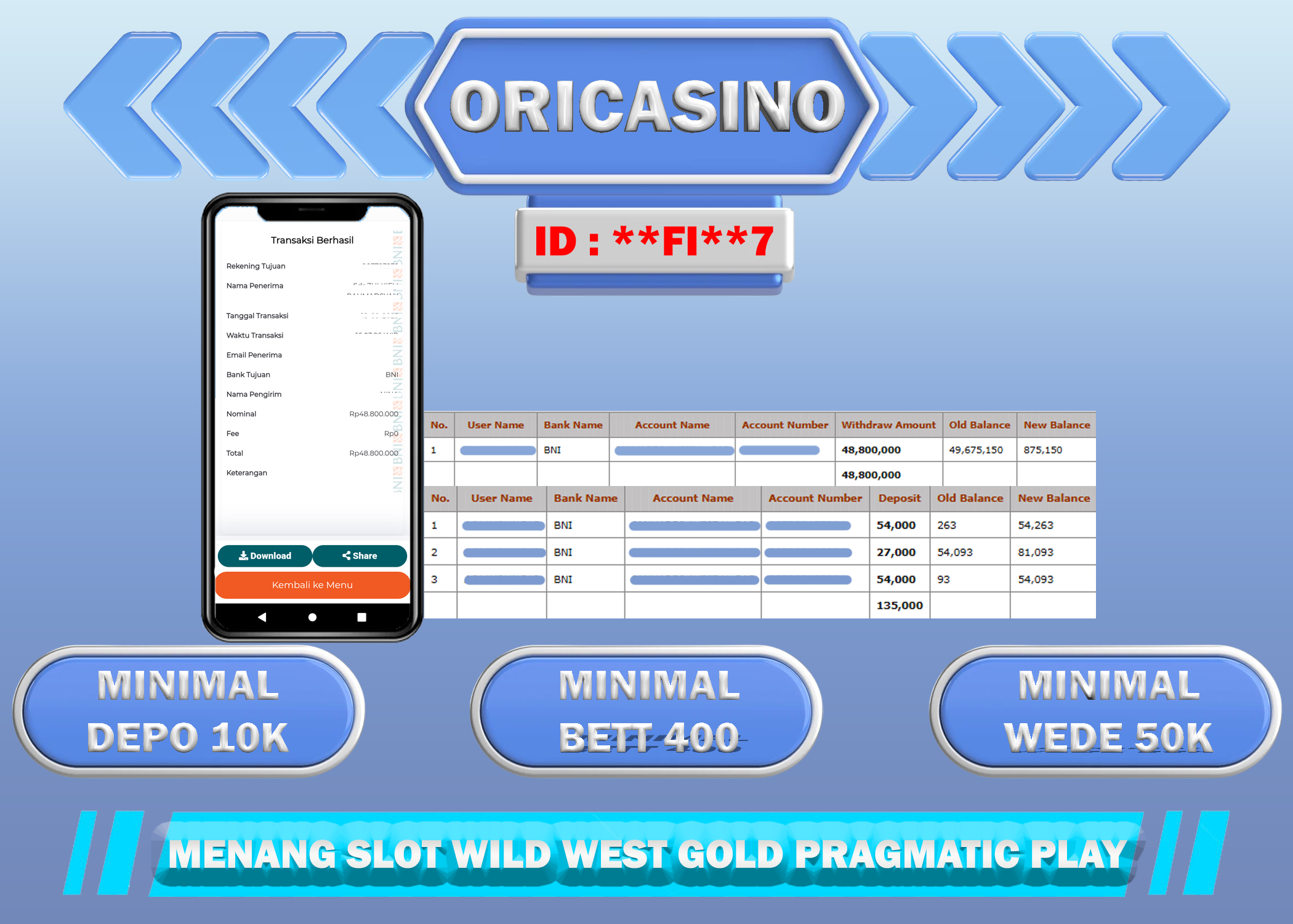 BUKTI KEMENANGAN SLOT WILD WEST GOLD PRAGMATIC PLAY